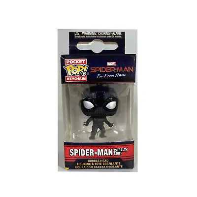 Buy Marvel - Spider-Man (Stealth Suit) Funko Pocket Pop Keychain • 13.99£