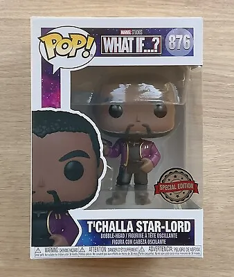 Buy Funko Pop Marvel What If? T'Challa Star-Lord Unmasked #876 + Free Protector • 13.99£