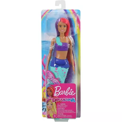 Buy Barbie Dreamtopia Surprise Mermaid Doll BLUE/PURPLE TAIL, PURPLE/PINK HAIR GJK09 • 13.99£