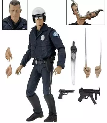 Buy Terminator 2 Ultimate T-1000 Cop Action Figure 18cm - NECA • 37.90£