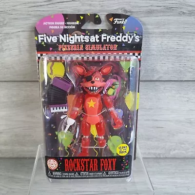 Buy Rockstar Foxy Figure Five Nights At Freddys FNAF Funko Pizzeria Simulator GITD • 22.99£