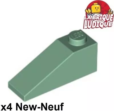 Buy LEGO 4x Slope Brick Gradient Angled 33 3x1 Green Pale / Blase Sand/Sand 4286 New • 1.99£