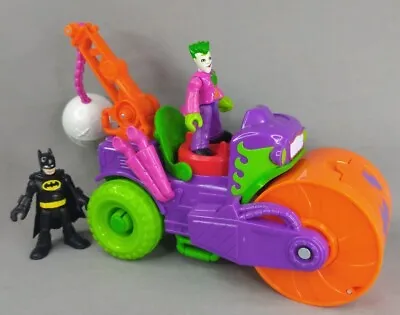 Buy Imaginext DC Super Friends THE JOKER STEAM ROLLER  & Batman Action Figure  • 4£