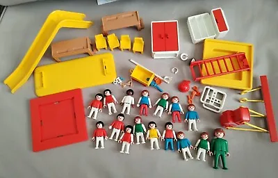 Buy Vintage? Playmobil Playground School Figures Geobra Playset Furniture Bundle Toy • 12£