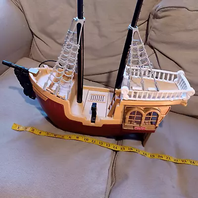 Buy Vintage 1994 Fisher Price Pirate Ship Without Pirate Figures- Read Fully • 15£