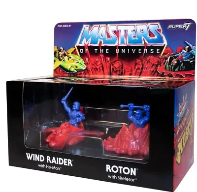 Buy Masters Of The Universe Figures Set He-Man Wind Raider Skeletor & Roton MUSCLE • 12.99£