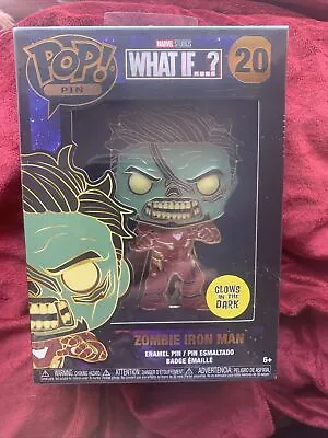 Buy Zombie Iron Man No20 New Collectable Funko POP Enamel Pin Glows In The Dark • 14.99£