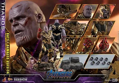 Buy Hot Toys MMS564 Bd Avengers Endgame Thanos Battle Damage Version 1/6  • 282£