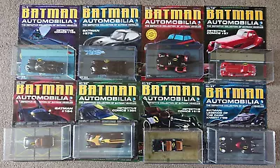 Buy Eaglemoss BATMAN Automobilia Collection Die-Cast Batmobile Model Bundle X8 W Mag • 39.95£