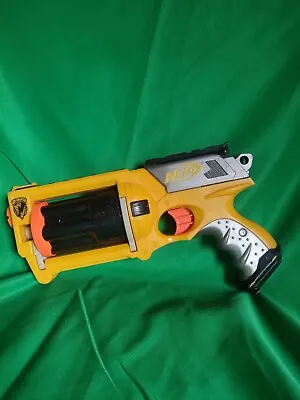 Buy Yellow Nerf N-Strike Maverick Rev-6 Soft Foam Dart Toy Gun Dart Blaster • 3.99£
