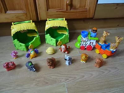 Buy Fisher Price Little People SAFARI TRAIN With Sound 11.5 Ins Long + 11 Animals • 3.99£