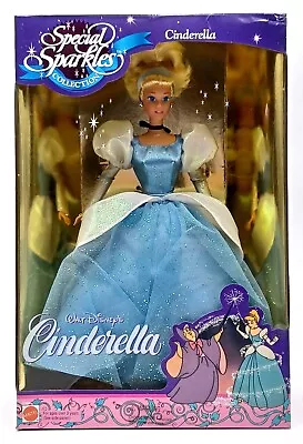 Buy 1994 Disney Cinderella Doll / Special Sparkles Collection / Mattel 12988, NrfB • 77.01£