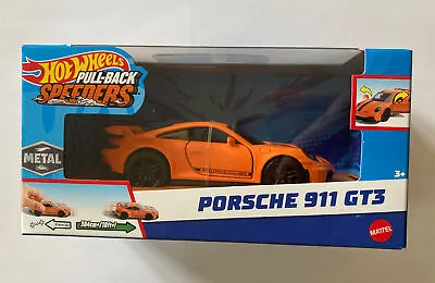 Buy Hot Wheels Pull Back Speeders Porsche 911 GT3 • 13£