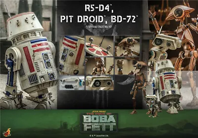 Buy In Hand! Hot Toys TMS086 Star Wars The Book Of Boba Fett R5-D4 Pit Droid BD-72 • 265£