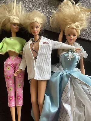 Buy Barbie Dolls X3  Dated 1966 Vintage • 10£