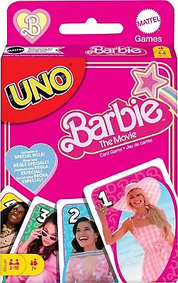 Buy ​UNO Barbie The Movie Card Game, Inspired By The Movie For Family Night, Game Ni • 9.99£