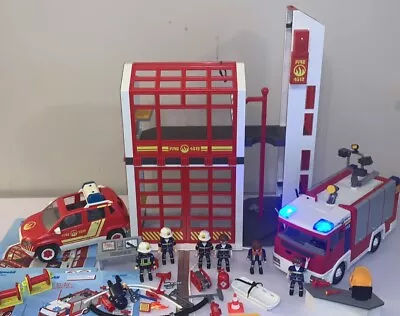 Buy Playmobil Fire Station, Engine, Figures • 15£