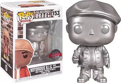 Buy Funko Pop Rocks |The Notorious B.I.G. With Champagne | Metallic #153 Special Edi • 22.99£