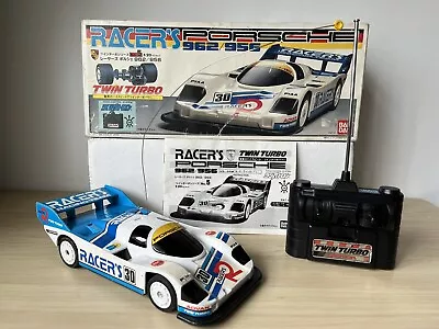Buy RARE Vintage 1985 Ban Dai Racers Porsche 962/956 RC Car Twin Turbo 1/20 Scale • 35£
