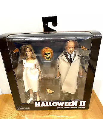 Buy NECA Halloween 2 Action Figures Laurie Strode & Dr Loomis Collectors Grade Set • 31£