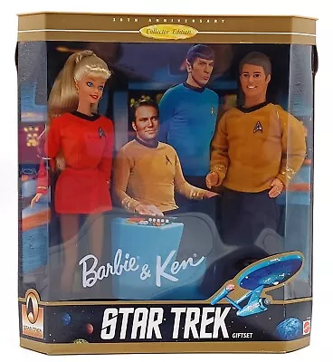 Buy 1996 Star Trek 30 Years Barbie & Ken Gift Set / Mattel 15006 / Phaser Missing • 42.88£