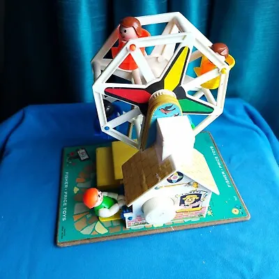 Buy Fisher Price Ferris Wheel Music Box 1966 Toys Working With People Vintage 1960s • 20£