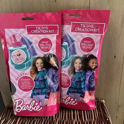 Buy 2 X Barbie Tie Dye Creation Kit Excellent Stocking Filler Toys Playset RRP £8.99 • 5.50£
