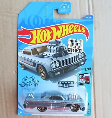 Buy Rare Hot Wheels 2020  Issue '64 Chevy Impala 'tooned' Limited ' Zamac ' Edition • 10£