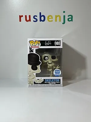 Buy Funko Pop! Movies Tim Burton's Corpse Bride Skeleton Limited Edition #988 • 43.99£