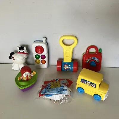 Buy 7 X McDonalds Fisher Price Under 3 Happy Meal Toys USA Release Vintage 1996 • 8.61£
