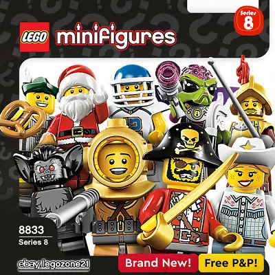 Buy Lego Minifigures Series 8 — 8833 — Pick Your Own / Brand New, Free P&p • 7.49£