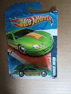 Buy Hot Wheels DRAGSTERZ 2011 #125 DODGE NEON Green MINT RARE • 4.95£
