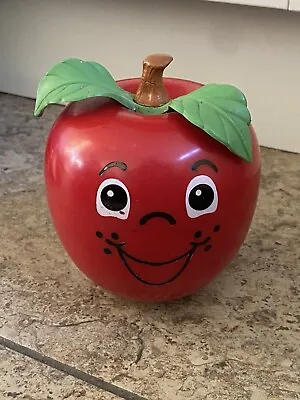 Buy Vintage Fisher Price 1970s Toy Happy Red Apple - Roly Poly Chime Toy • 19.99£