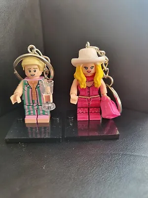 Buy Barbie And Ken Minifigure Lego Keyring • 14£