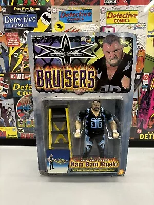 Buy ToyBiz Action Figure WCW Bam Bam Bigelo Bruisers World Championship Wrestling • 34.99£