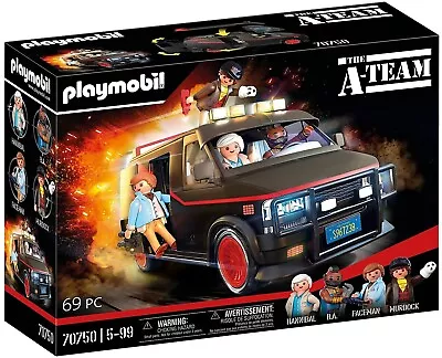 Buy Playset Van A-Team With 4 Figure Original PLAYMOBIL 70750 Collectors • 76.52£