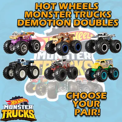 Buy Hot Wheels Monster Truck Demolition Doubles Various Pairs Brand New & Sealed • 14.95£