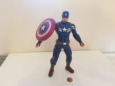 Buy Captain America Shield Throwing Talking Figure, 10', Avengers, Marvel Titan Hero • 5.99£