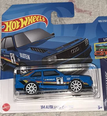 Buy Hot Wheels ‘84 Audi Sport Quattro Blue. Rally Champs 1/5. New And Sealed. • 3.99£
