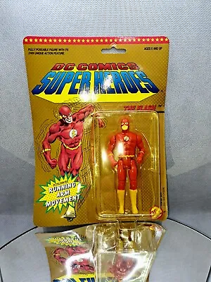 Buy DC SuperHeroes Accelerated  Running Arm THE FLASH ToyBiz 1990 Mint On Card • 15£