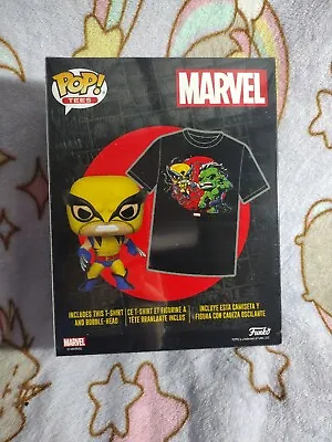 Buy Funko POP! Tees Hulk Wolverine Collectors Box With Size S T-Shirt • 25£