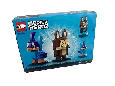 Buy Brickheadz Looney Tunes LEGO Set 40559 Road Runner Wile E Coyote Rare LEGO • 18.95£