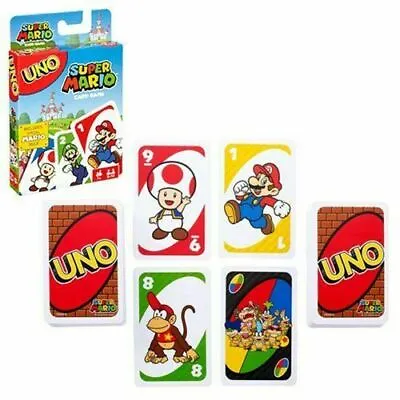 Buy UNO Super Mario By Mattel - Nintendo Family Card Game Brand New • 5.95£