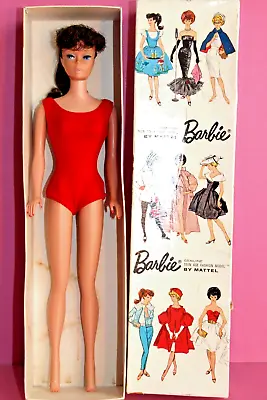 Buy Vintage Barbie #6 Ponytail Brünett & Original Box & #937 Sorority Meeting 1962 • 69.37£