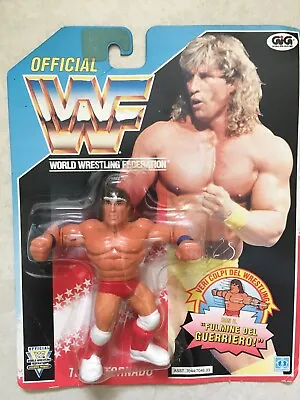 Buy Vintage WWF Hasbro TEXAS TORNADO Series 3 MOC 1992 Wrestling On Foreign Card • 150£