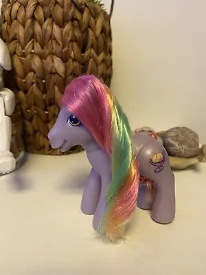 Buy My Little Pony G3 Rainbow Swirl Moving Legs Ice Cream Pony Scoops Vintage • 5£