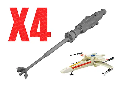 Buy X4 Kenner Star Wars X-Wing Fighter Cannons Palitoy POTF Replacement Reproduction • 12.88£