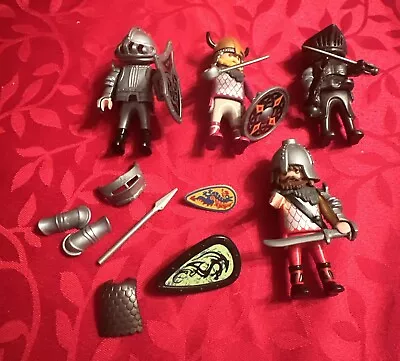 Buy Playmobil Bundle Knights Jousting Fighting Theme Figures Weapons Accessories • 7£