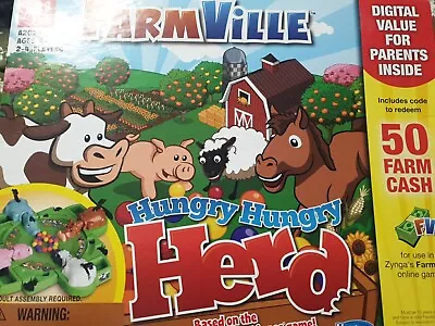 Buy FarmVille Hungry Hungry Herd Game ( Hungry Hippos) Hasbro Gaming • 8.99£