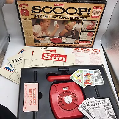 Buy Vintage 1988 Scoop Board Game That Makes Headlines Waddingtons COMPLETE • 24.90£
